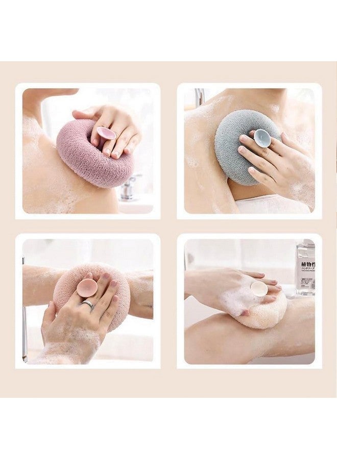 Kwena Bath Sponge Cleaning Brush Super Soft Exfoliating Bath Sponge Cleaning Brush, Massage Bath Sponge Ball with Suction Cup for Women Men - Image 4