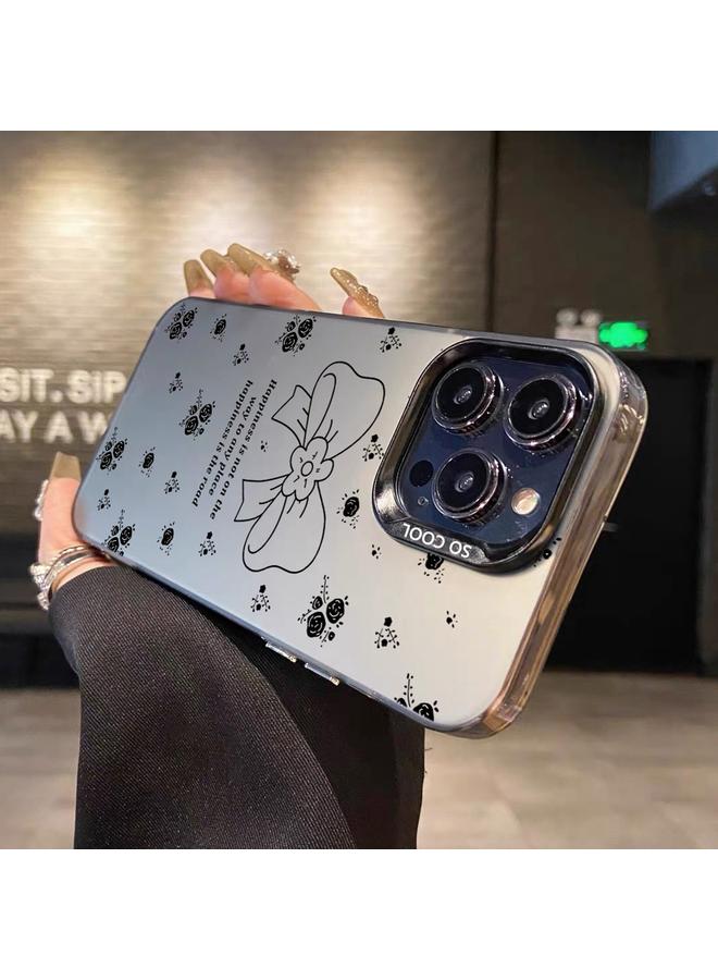 S-TOP Case For iPhone 11 Pro Silver Painting PC Hybrid TPU Phone Case - Image 2