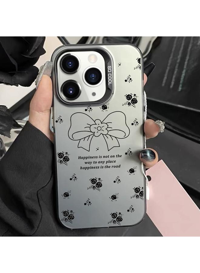 S-TOP Case For iPhone 11 Pro Silver Painting PC Hybrid TPU Phone Case - Image 1