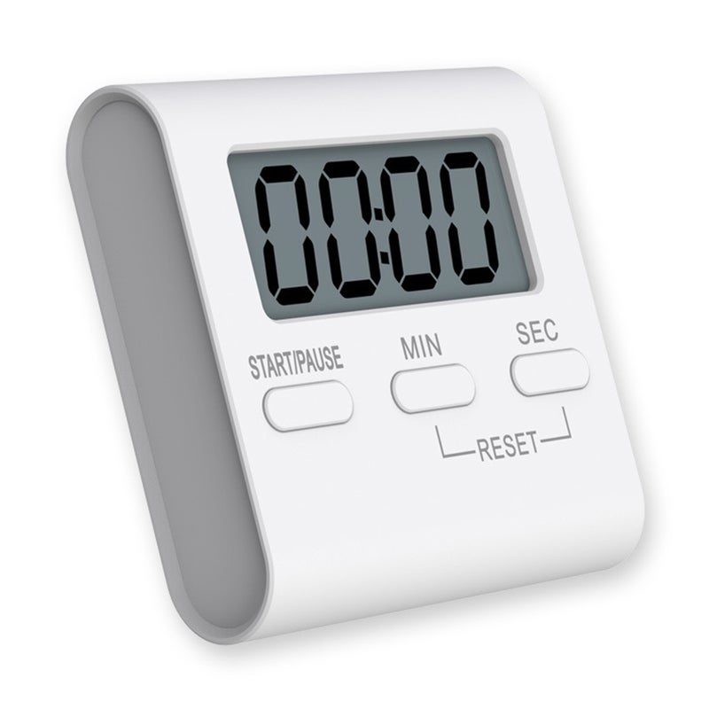 1 Pc LCD Digital Kitchen Timer Multifunctional LCD Digital Kitchen Cooking Timer Clock Down Cooking Alarm Timers (No Battery White) - Image 4