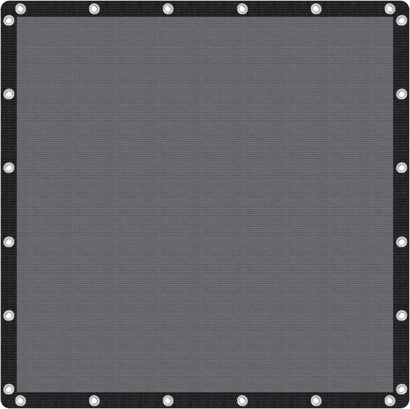 VICLLAX 90% Shade Fabric Sun Shade Cloth with Reinforced Grommets, Outdoor Sun Screen Fabric for Outdoor Patio Garden Pergola Cover Canopy 10x10 FT, Dark Grey - Image 1