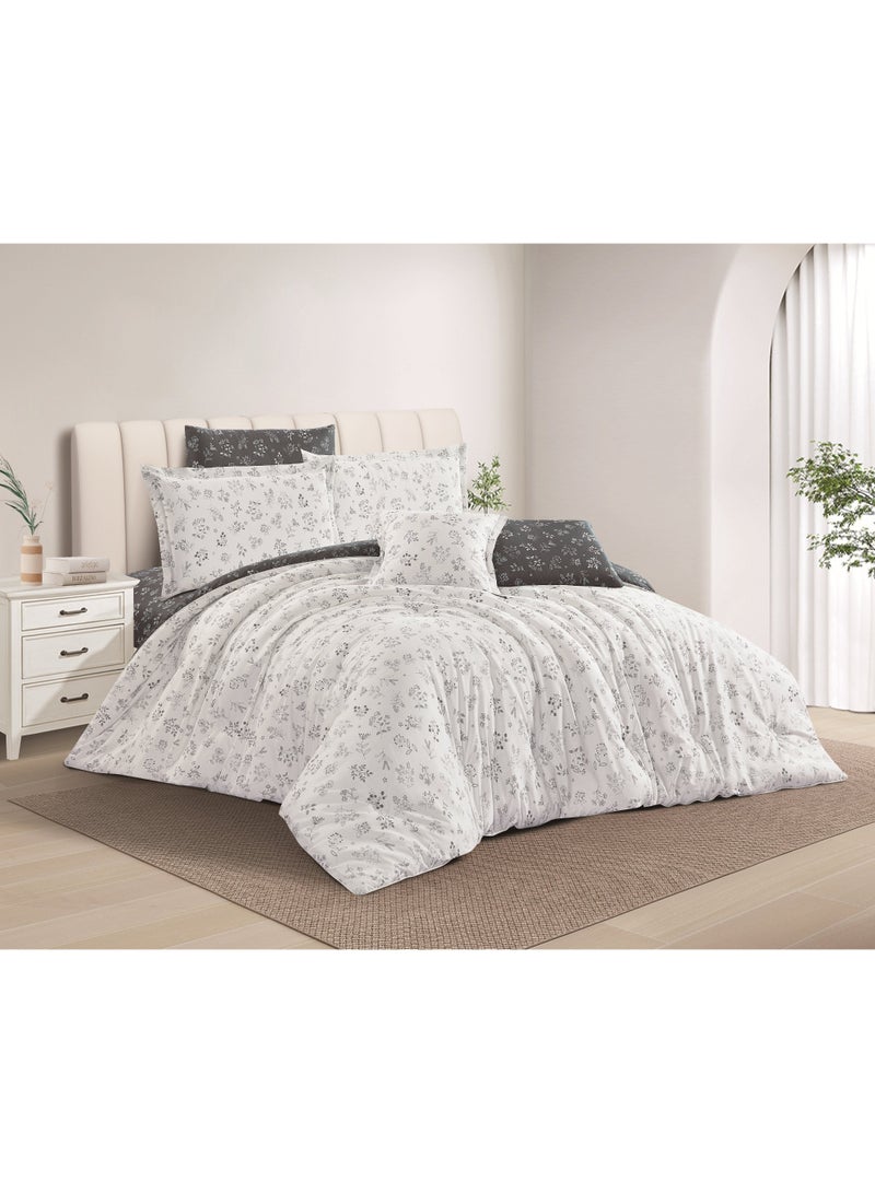 Hours Hours 7-piece comforter set, 100% soft cotton, double-sided, elegant design  - Image 3