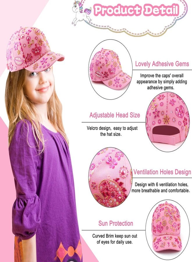 Coosilion Gifts for Girls Decorate Your Baseball Cap with 8 Sheets Unicorn Gem Stickers, Fun Arts and Crafts for Kids, Stickers Birthday Easter Gift for Girls Age 4 5 6 7 8 9 10 11 12 Years Old - Image 4