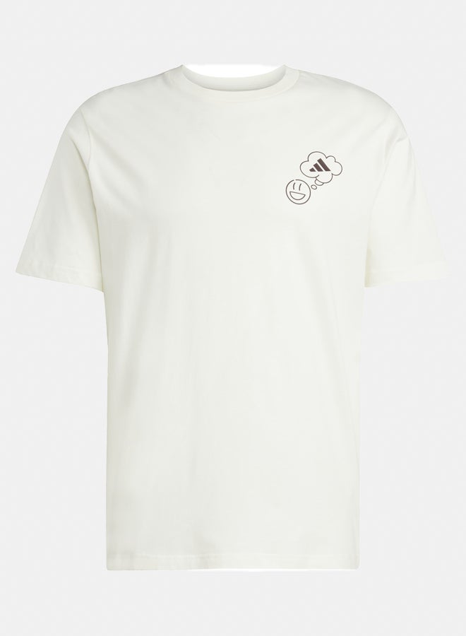 Adidas Lounge Verbiage Circle Graphic T-Shirt  - Image 2
