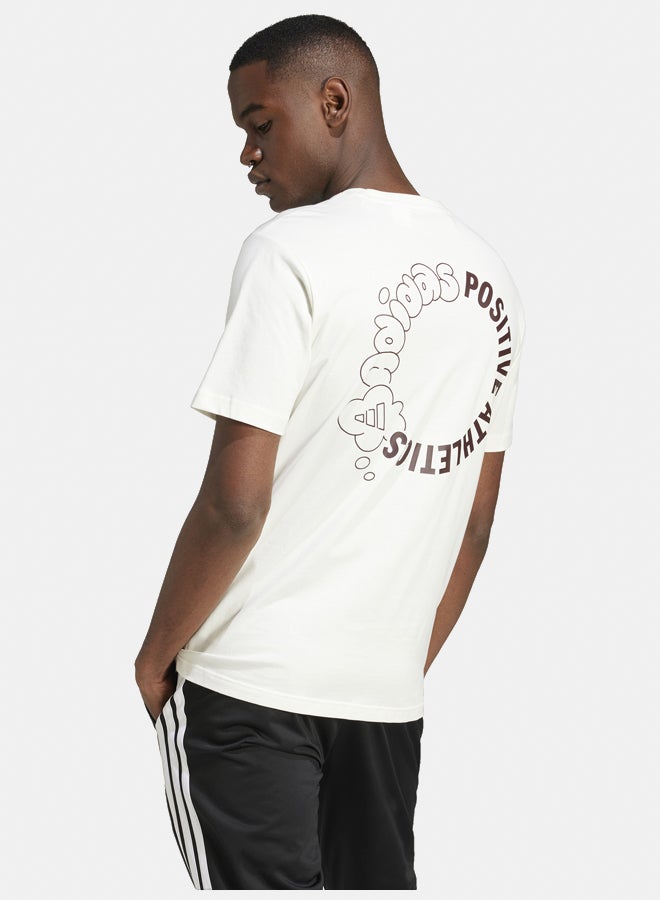 Adidas Lounge Verbiage Circle Graphic T-Shirt  - Image 4