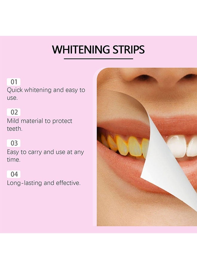 OUHOE Innovative Teeth Whitening Strips - Peroxide Free - Whitening Without The Harm - Deep Stains Removal - Whitening for Sensitive Teeth - 7 Pieces - Image 5
