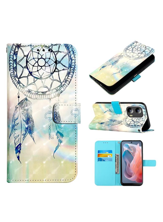 S-TOP Case For Motorola Moto G Play 5G 2024 3D Painting Horizontal Flip Leather Phone Case - Image 1