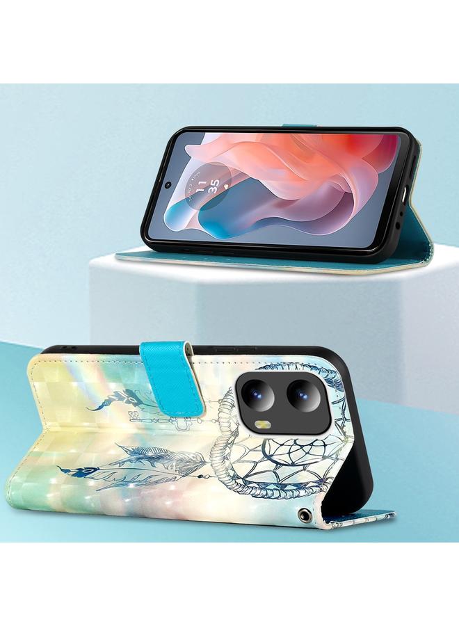 S-TOP Case For Motorola Moto G Play 5G 2024 3D Painting Horizontal Flip Leather Phone Case - Image 4