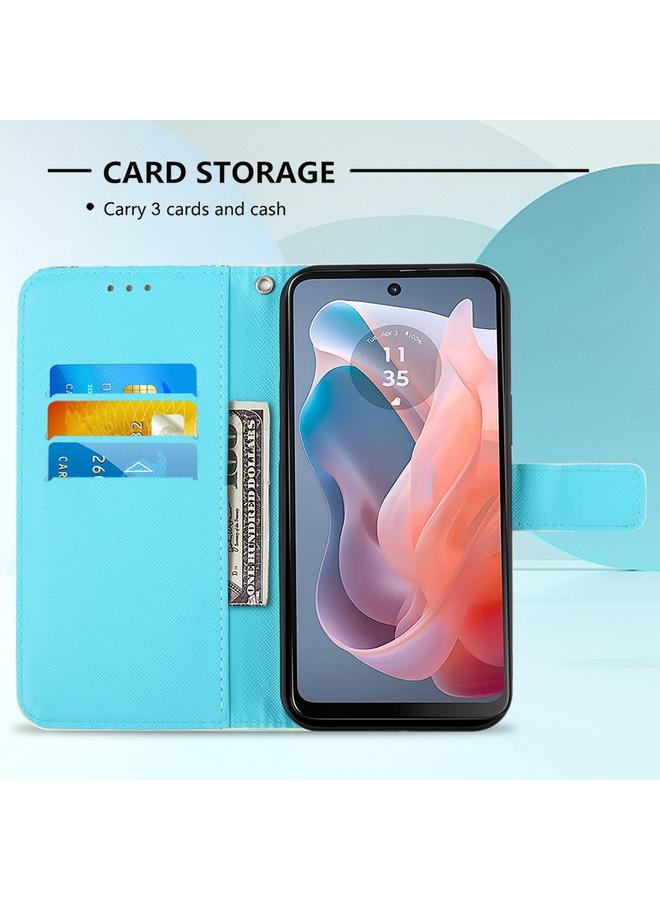 S-TOP Case For Motorola Moto G Play 5G 2024 3D Painting Horizontal Flip Leather Phone Case - Image 5