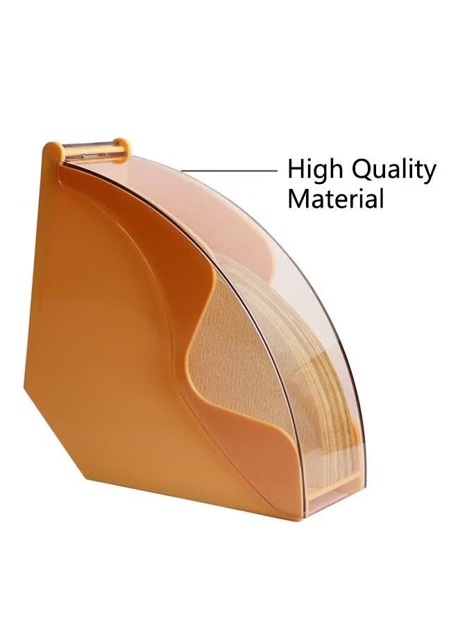 Betaoby Coffee Filter Holder, Coffee Filter Box with Dustproof Cover, Filter Paper Holder for Coffee Shop Home Storage Capacity of 100 Pcs Paper Filters, Orange, 18x17x10cm - Image 4