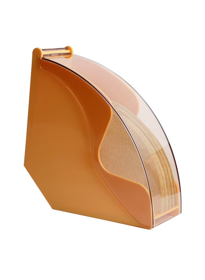 Betaoby Coffee Filter Holder, Coffee Filter Box with Dustproof Cover, Filter Paper Holder for Coffee Shop Home Storage Capacity of 100 Pcs Paper Filters, Orange, 18x17x10cm - Image 5