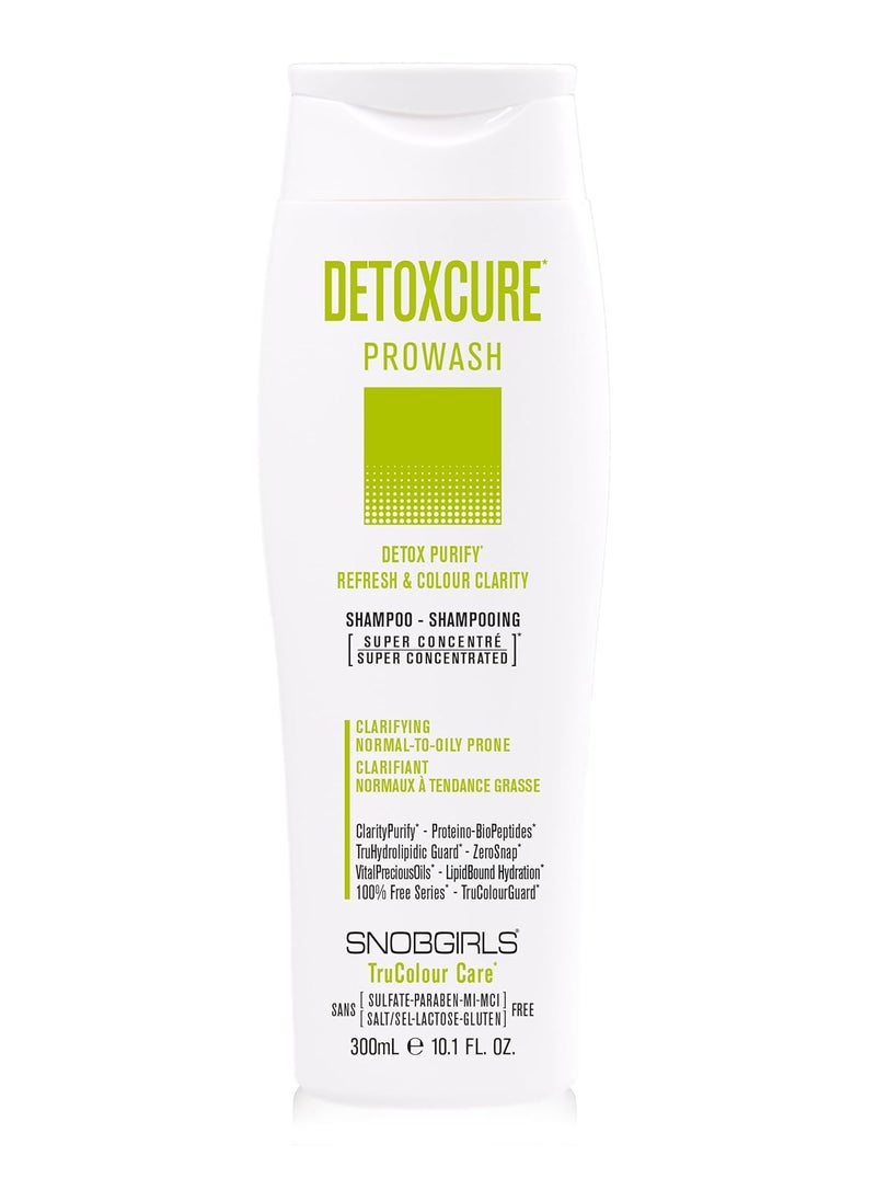 SNOBGIRLS DETOXCURE Clarifying Shampoo  Refresh  Colour Clarity for Normal to Oily Prone Hair Clarifying shampoo for build up Vegan shampoo for oily hair with Argan Oil  Moringa Salon Hair Care 