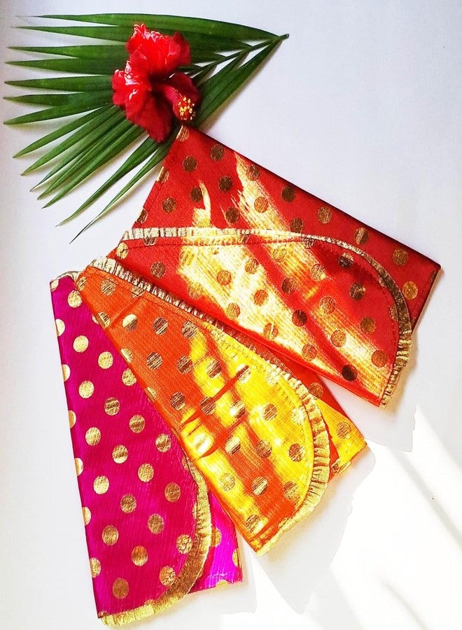 Home Storiee Wedding Gift Envelope,Money Cash Gift Cover Shagun Birthday Diwali Lifafa, Multicolour Premium Envelopes, Premium Designer Shagun Lifafa Money Gift Envelope Cash Envelope 8X4 inch (6) - Image 4