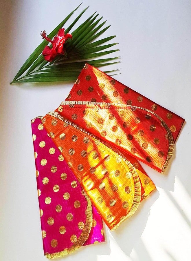 Home Storiee Wedding Gift Envelope,Money Cash Gift Cover Shagun Birthday Diwali Lifafa, Multicolour Premium Envelopes, Premium Designer Shagun Lifafa Money Gift Envelope Cash Envelope 8X4 inch (6) - Image 3
