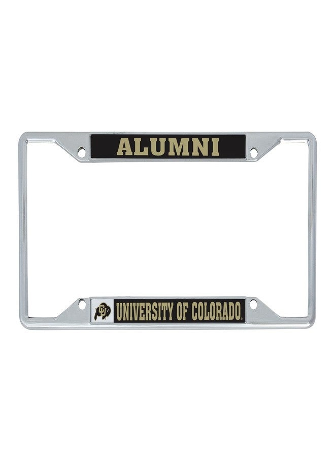 Desert Cactus University of Colorado Car Accessories CU Buffaloes Metal License Plate Frame for Front or Rear of Car (Alumni Black) - Image 2