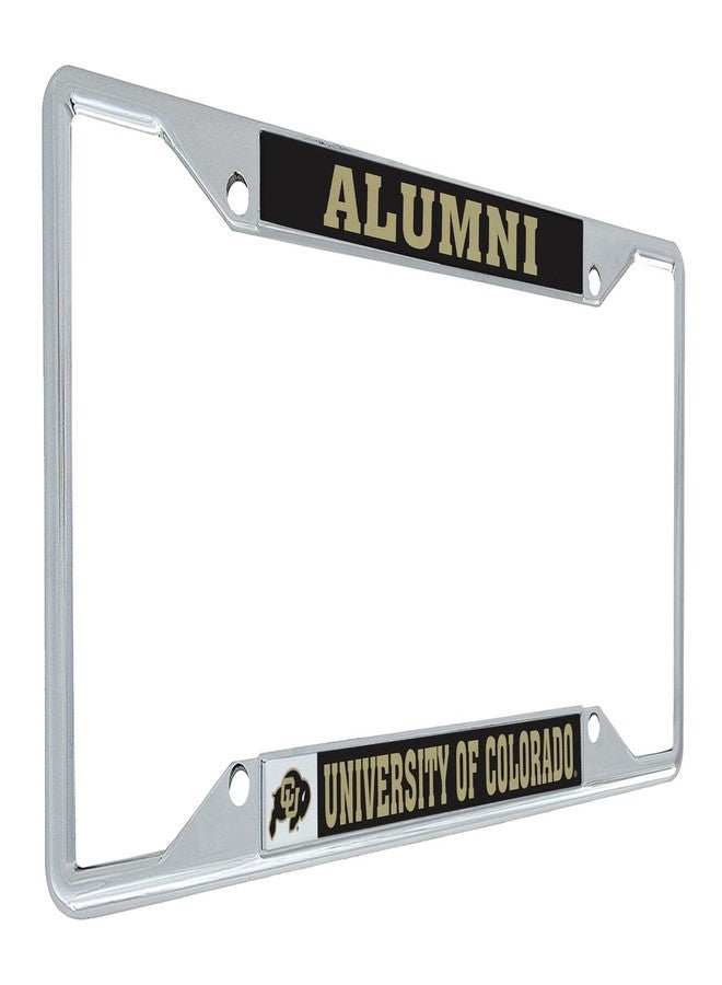 Desert Cactus University of Colorado Car Accessories CU Buffaloes Metal License Plate Frame for Front or Rear of Car (Alumni Black) - Image 1
