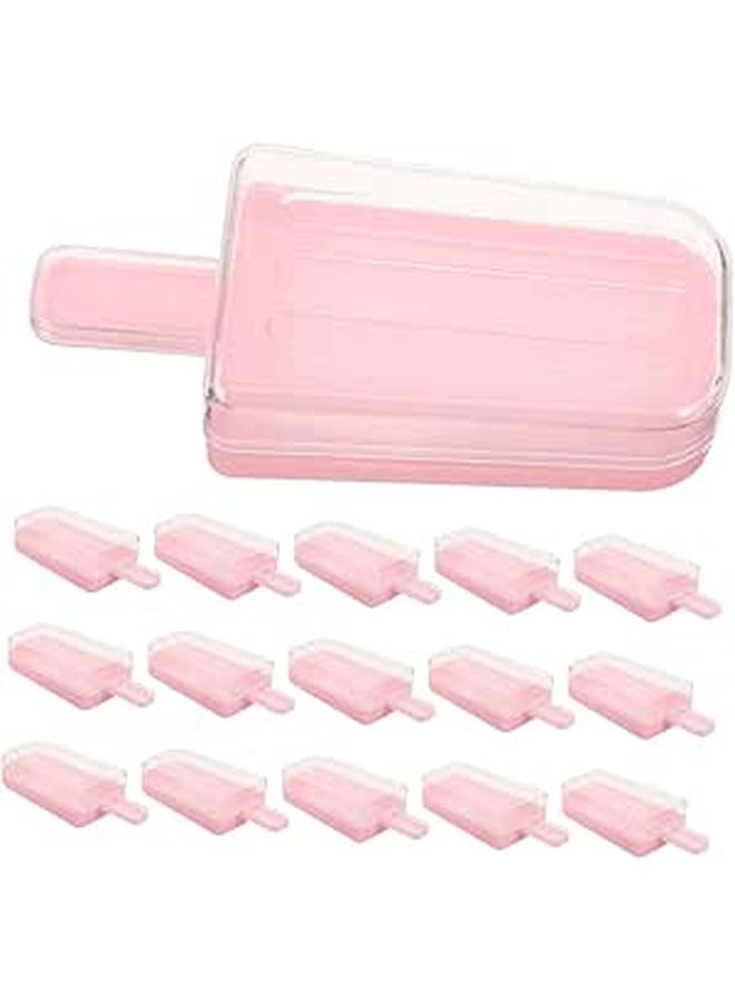 Pink Ice Cream Shaped Candy Box 24 Pieces Plastic Party Favor Containers For Wedding Birthday - Image 1