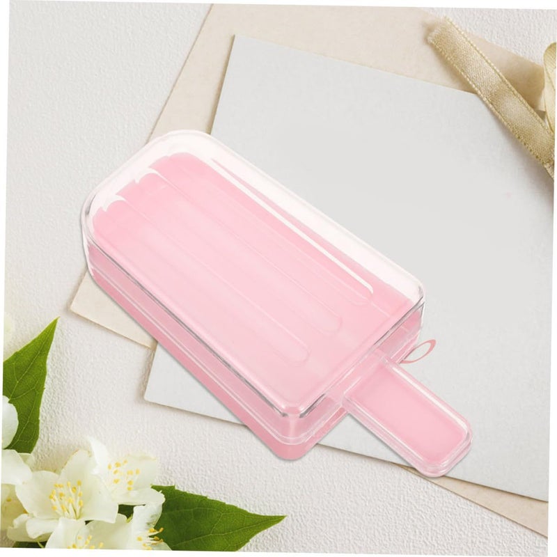 Pink Ice Cream Shaped Candy Box 24 Pieces Plastic Party Favor Containers For Wedding Birthday - Image 5