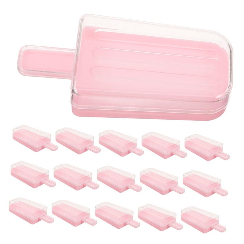 Pink Ice Cream Shaped Candy Box 24 Pieces Plastic Party Favor Containers For Wedding Birthday - Image 2