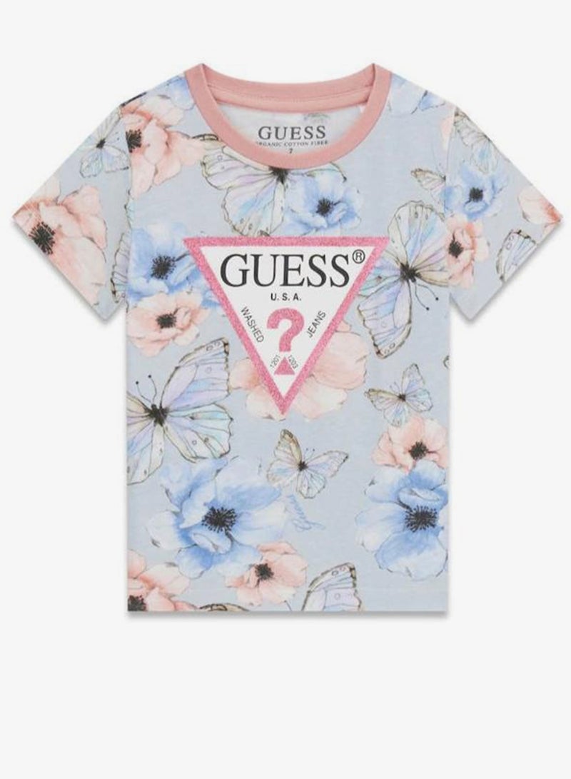 GUESS Infant Graphic Crew Neck T-Shirt - Image 1