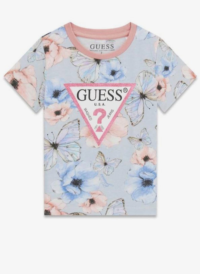 GUESS Infant Graphic Crew Neck T-Shirt - Image 4