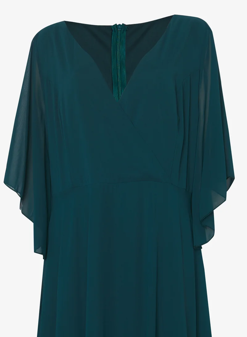Ella Plus Flouncy Sleeve A-line Dress