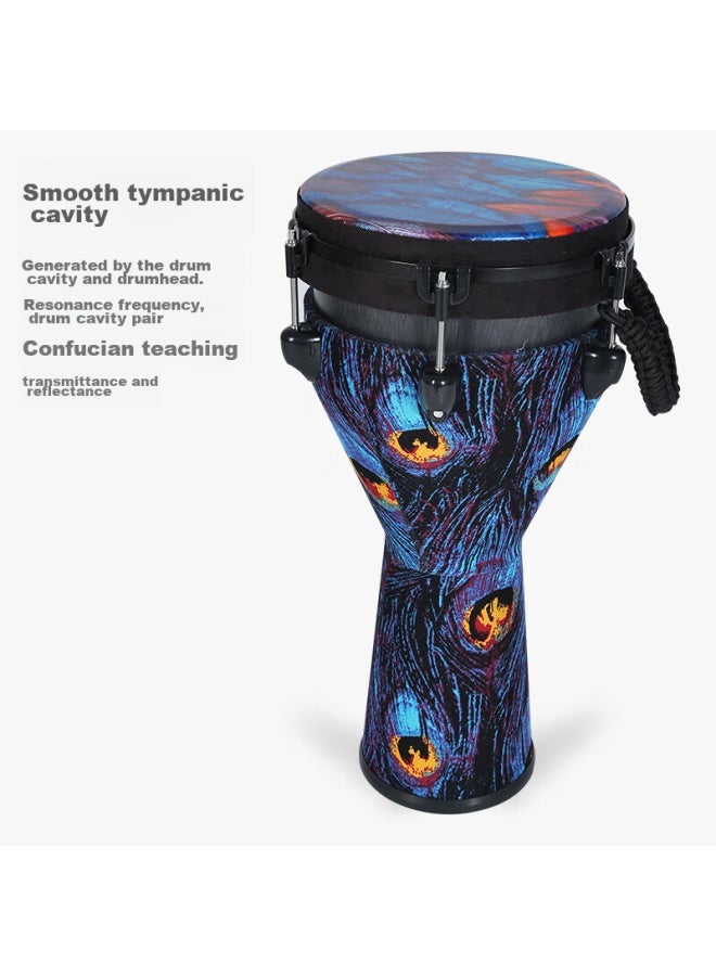 Mosen 10-inch Professional African Drum, Carbon Fiber Material Lijiang Hand Drum, Adjustable Tuning Fashion Style, Deep Blue Starry Sky - Image 5