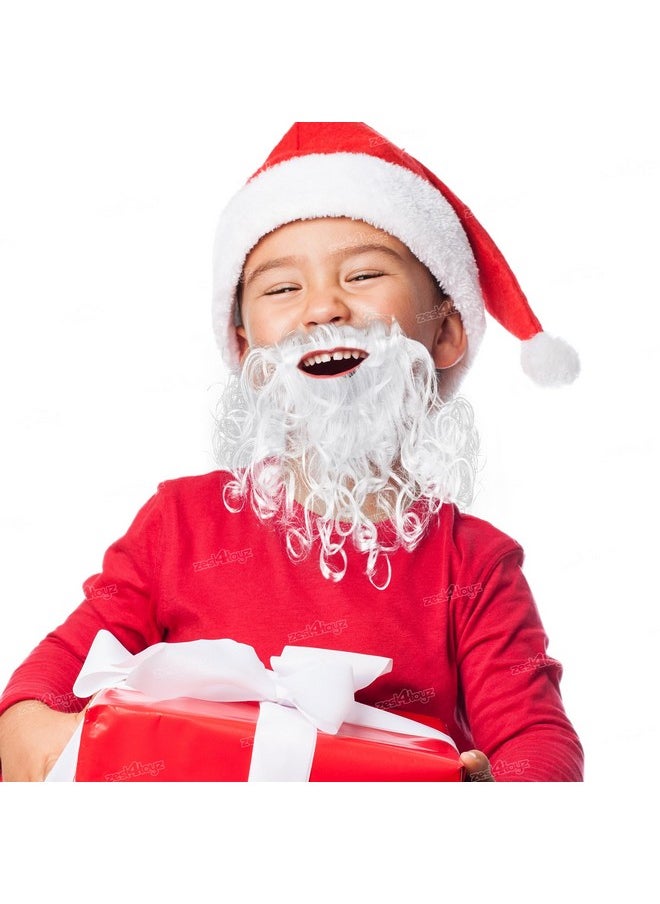 Zest 4 Toyz Zest 4 Toyz Christmas Santa Claus Accessories For Kids Adults Combo 1 Santa Beard 2 Pcs Cap 1 Pc Goggle 1 Pc hair band  - Image 4