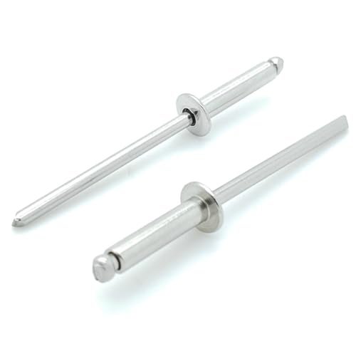 BCP Fasteners 100 Qty 304 Stainless Steel Blind Rivets (#4-6) 1/8" Diameter x 3/8" Grip (BCP166) - Image 1
