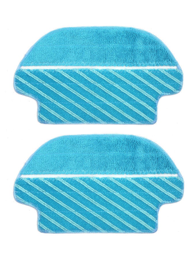 NIBEMINENT 2-Piece Mopping pads Replacement for Vacuum Cleaner Blue - Image 1