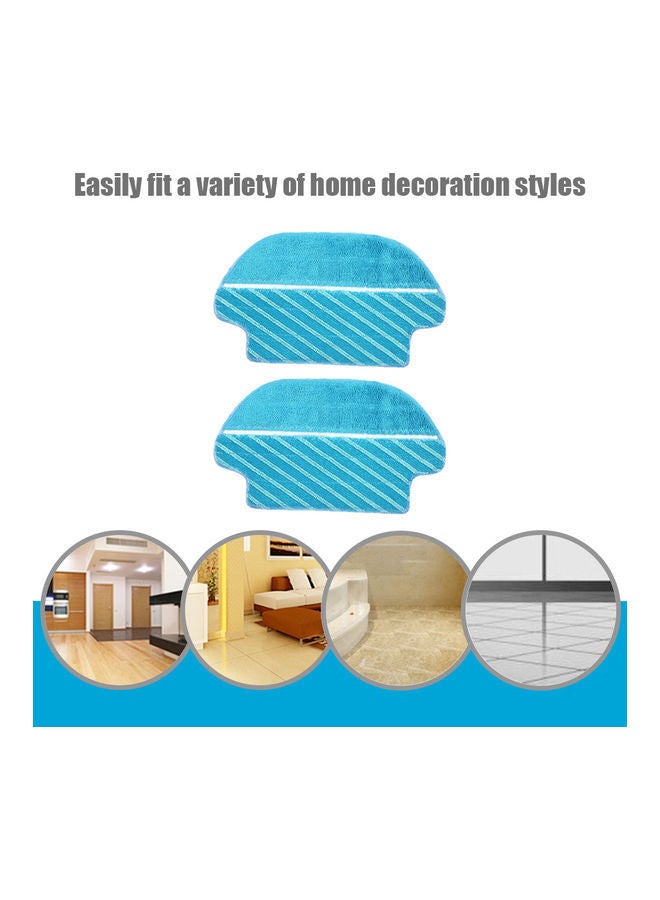 NIBEMINENT 2-Piece Mopping pads Replacement for Vacuum Cleaner Blue - Image 4