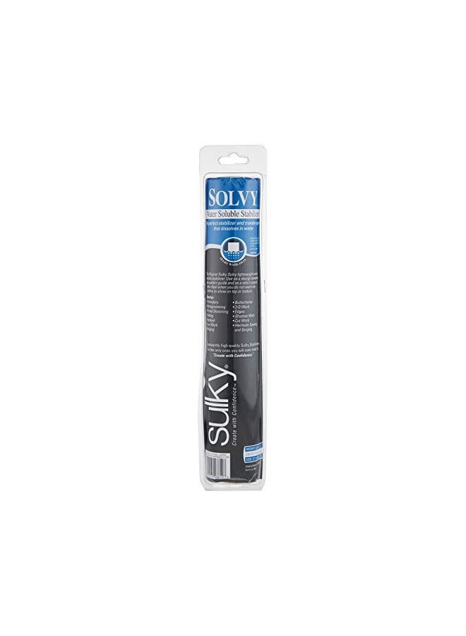 Sulky سلقي - 486-12 مثبت قابل للذوبان في الماء بطول 9 يارد، 12" × 9.5 يارد، أبيض - Image 1