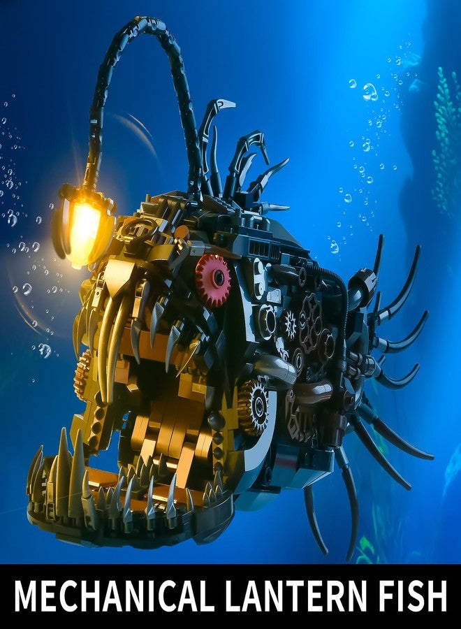 BNG Mechanical Fish Building Set for Adult,Ocean Animal Building Blocks Toy,Collectible Decor for Home or Office,STEM Gift for Teens Boys Girls 8+ (1038PCS) - Image 2