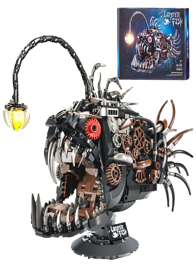 BNG Mechanical Fish Building Set for Adult,Ocean Animal Building Blocks Toy,Collectible Decor for Home or Office,STEM Gift for Teens Boys Girls 8+ (1038PCS) - Image 1