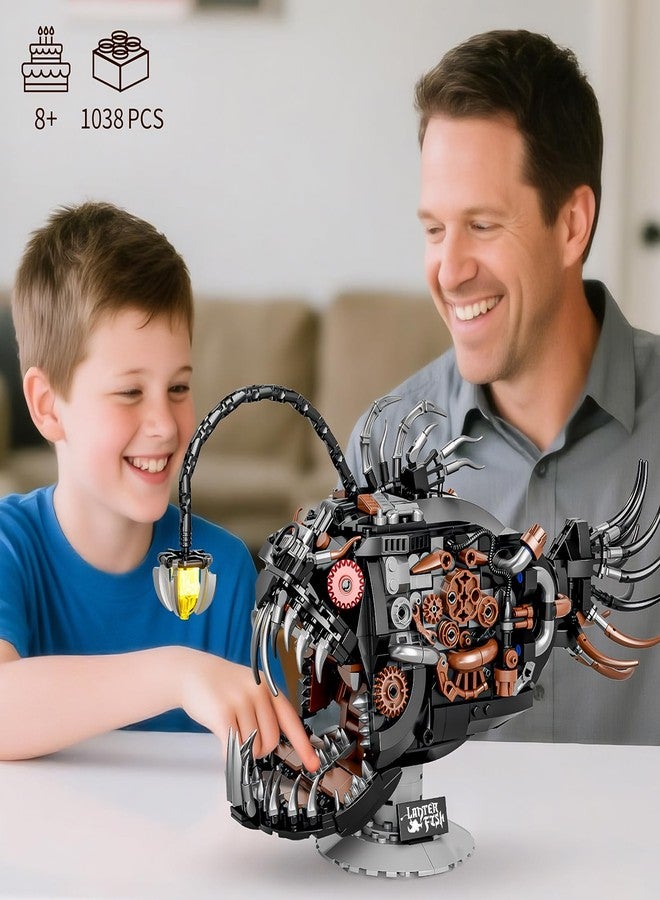 BNG Mechanical Fish Building Set for Adult,Ocean Animal Building Blocks Toy,Collectible Decor for Home or Office,STEM Gift for Teens Boys Girls 8+ (1038PCS) - Image 4