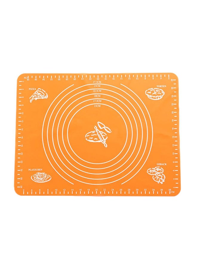 NIBEMINENT Silicone Cutting Mat Green/Pink/Blue 40x30x1cm  - Image 1