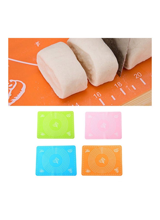 NIBEMINENT Silicone Cutting Mat Green/Pink/Blue 40x30x1cm  - Image 4