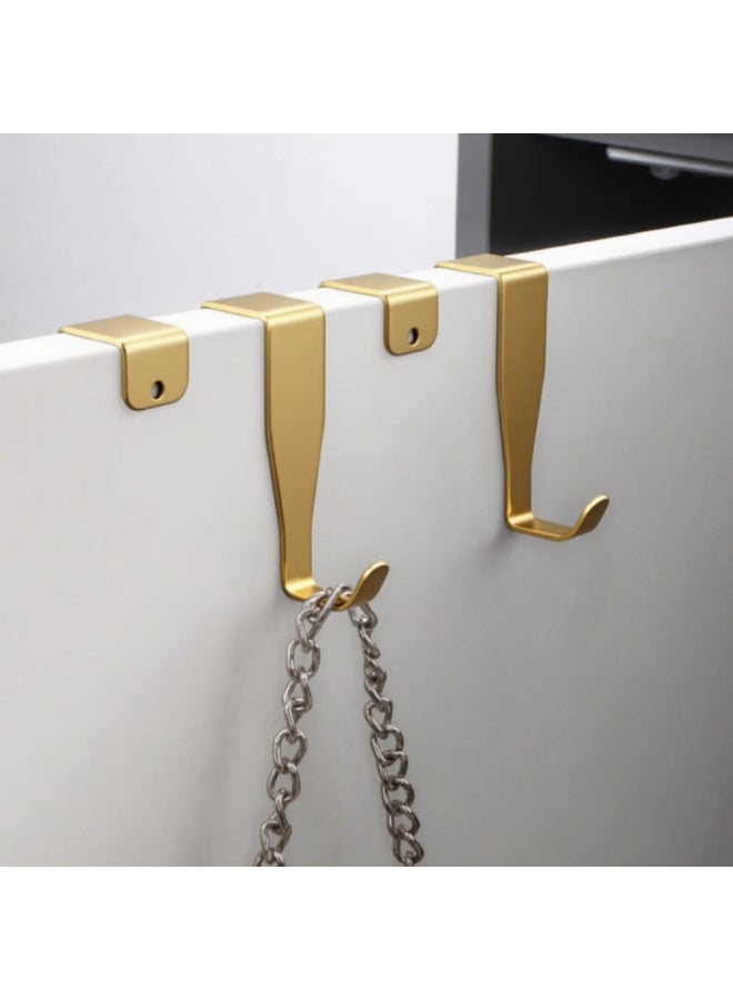 Smart Storage ⭐مجموعة خطافات ممتازة للتعليق فوق الباب مكونة من 3 قطع - علاقة باب خزانة من الفولاذ الكربوني للمطبخ والحمام ومنظم المنزل. - Image 4