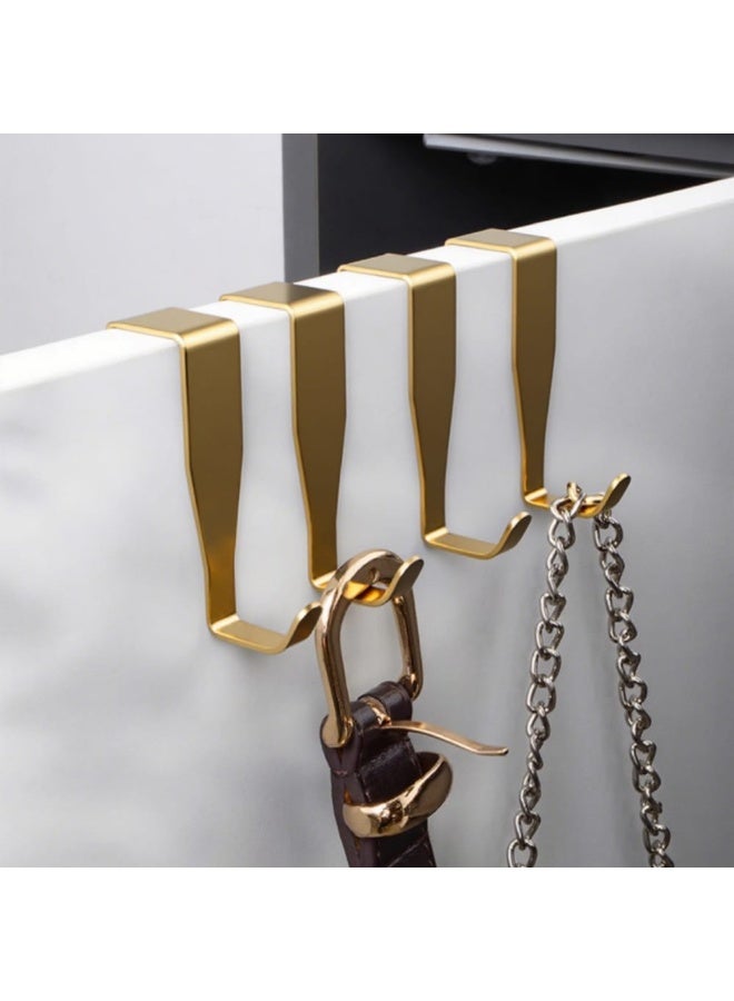 Smart Storage ⭐مجموعة خطافات ممتازة للتعليق فوق الباب مكونة من 3 قطع - علاقة باب خزانة من الفولاذ الكربوني للمطبخ والحمام ومنظم المنزل. - Image 5