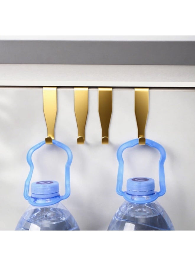 Smart Storage ⭐مجموعة خطافات ممتازة للتعليق فوق الباب مكونة من 3 قطع - علاقة باب خزانة من الفولاذ الكربوني للمطبخ والحمام ومنظم المنزل. - Image 2