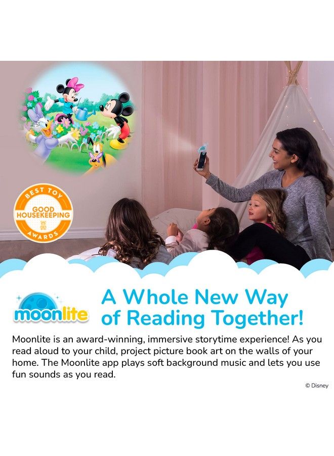 Moonlite Storytime Mini Projector With 4 Mickey Mouse And Friends Stories A Magical Way To Read Together Digital Storybooks Fun Sound Effects Learning Gifts For Kids Ages 1 And Up - Image 4