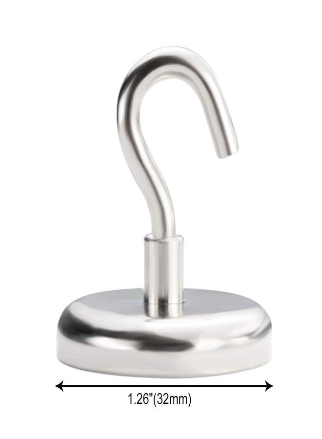 E BAVITE BAVITE Heavy Duty Magnetic Hooks, Strong Neodymium Magnet Hook for Home, Kitchen, Workplace, Office and Garage, Hold up to 100 Pounds - 8pack - Image 3