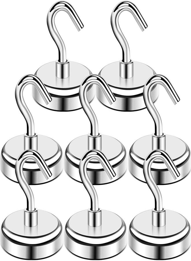 E BAVITE BAVITE Heavy Duty Magnetic Hooks, Strong Neodymium Magnet Hook for Home, Kitchen, Workplace, Office and Garage, Hold up to 100 Pounds - 8pack - Image 1