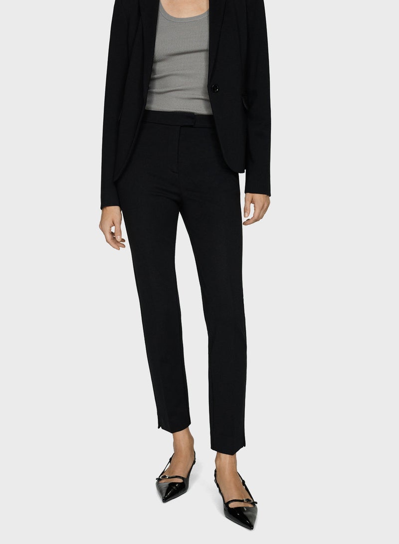 MANGO Mid-Rise Skinny Trousers  - Image 1