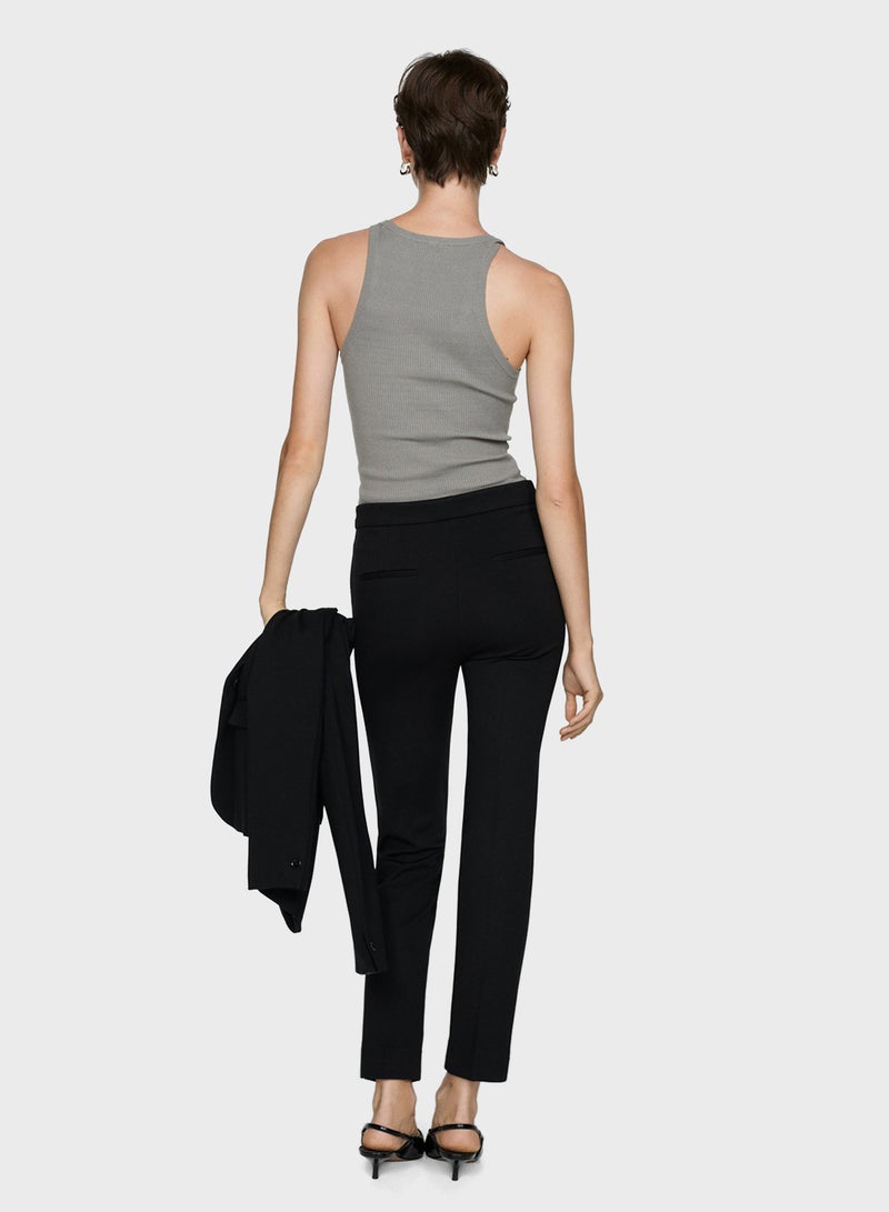 MANGO Mid-Rise Skinny Trousers  - Image 2