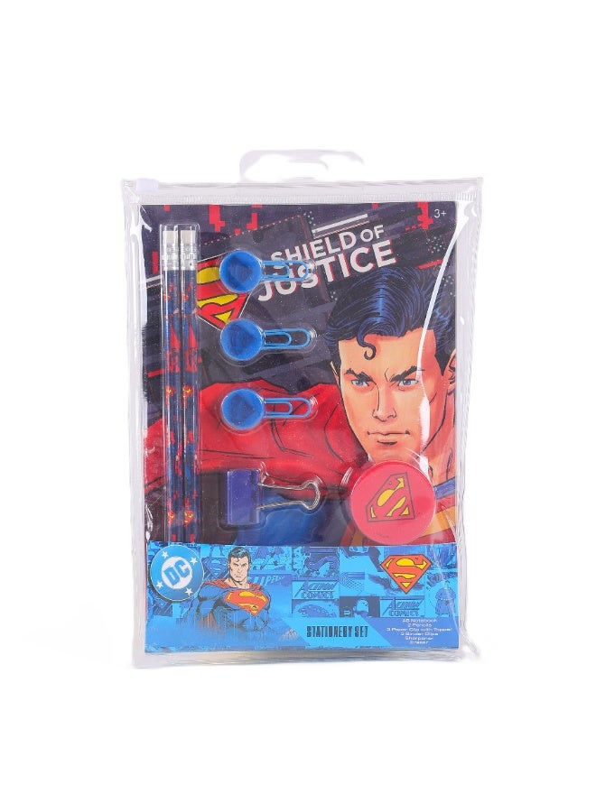 Warner Bros. Superman Superpower Stationery 10Pc Ziplock Set - Image 1