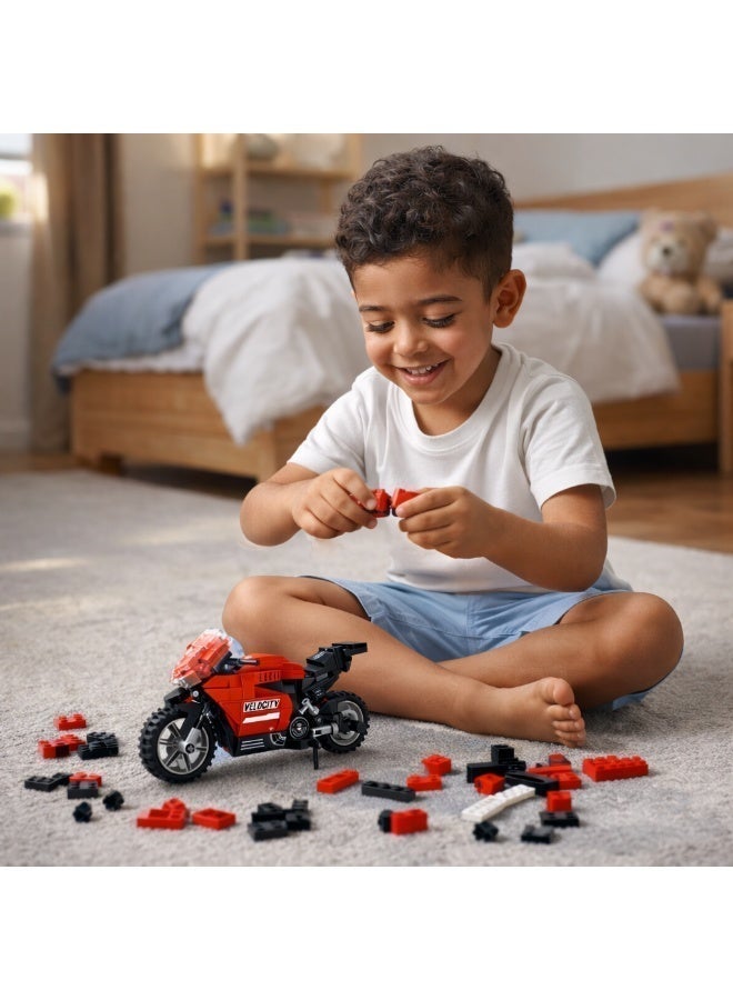Qman Combo Trans – 3-in-1 Speedy Motorcycle Building Set (338 Pieces) | Transformable Racing Bike Toy for Kids Ages 6+ - Image 5
