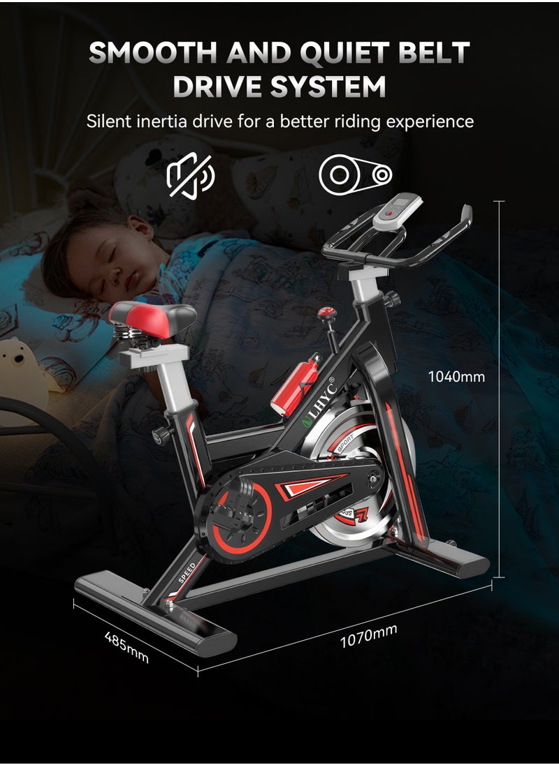 Exercise Bike Home Gym Exercise Bike with Professional Seat and  iPad  Holder