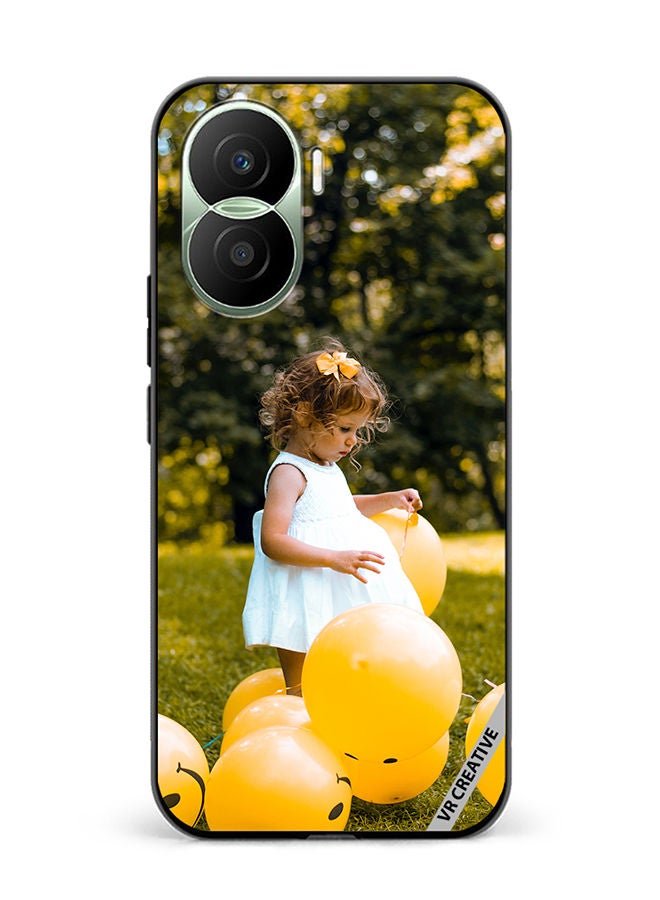 VR CREATIVE Protective Case Cover For Honor Play7T Pro Happy Hapie Smiley Design Multicolour - Image 1