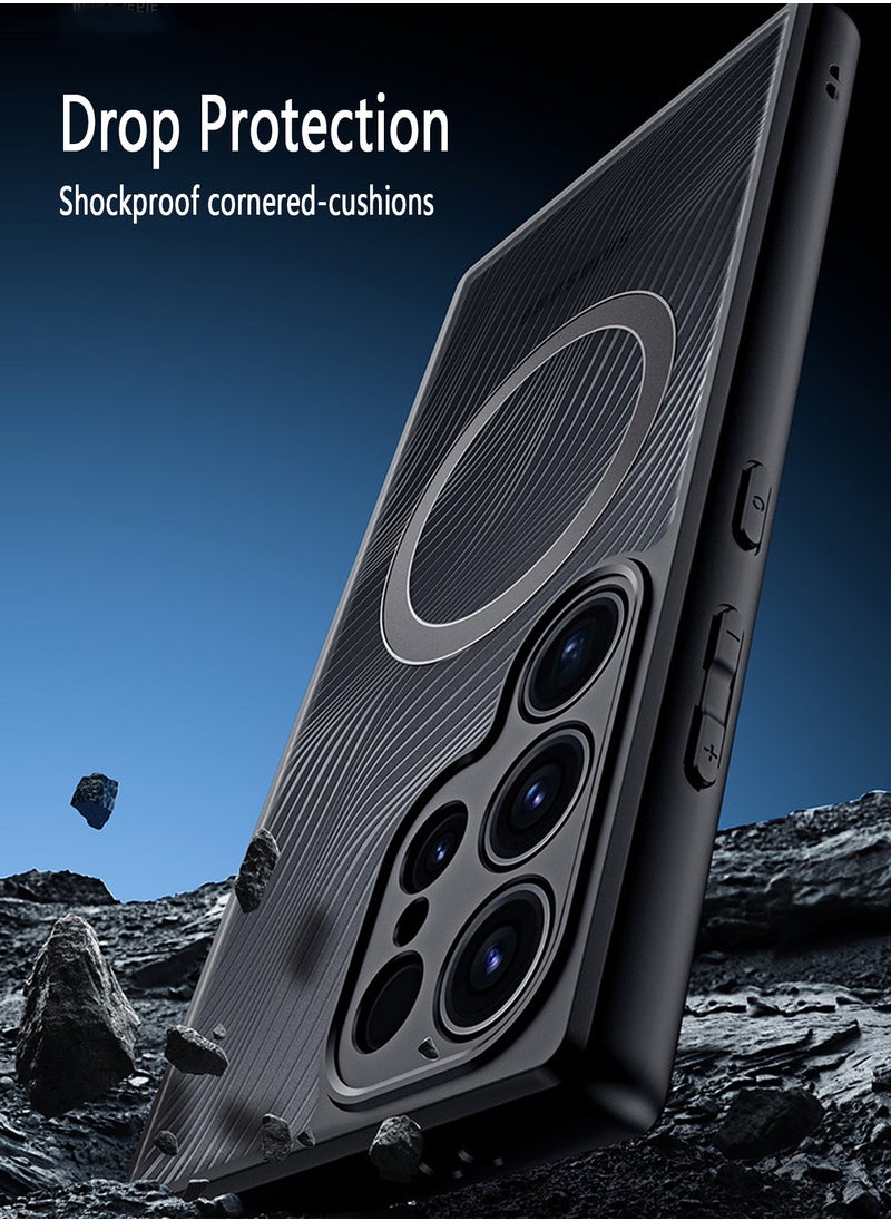 DUX DUCIS Samsung Galaxy S24 Ultra Case Cover Protection with MagSafe Anti-Yellowing Anti-drop Waterproof Comfortable Touch back Cover Support Wireless Charging Camera len Protector Shell for Galaxy S24 Ultra  - Image 3